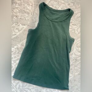 Women's Sleeveless Green Top- LULULEMON - GREEN - SIZE 4